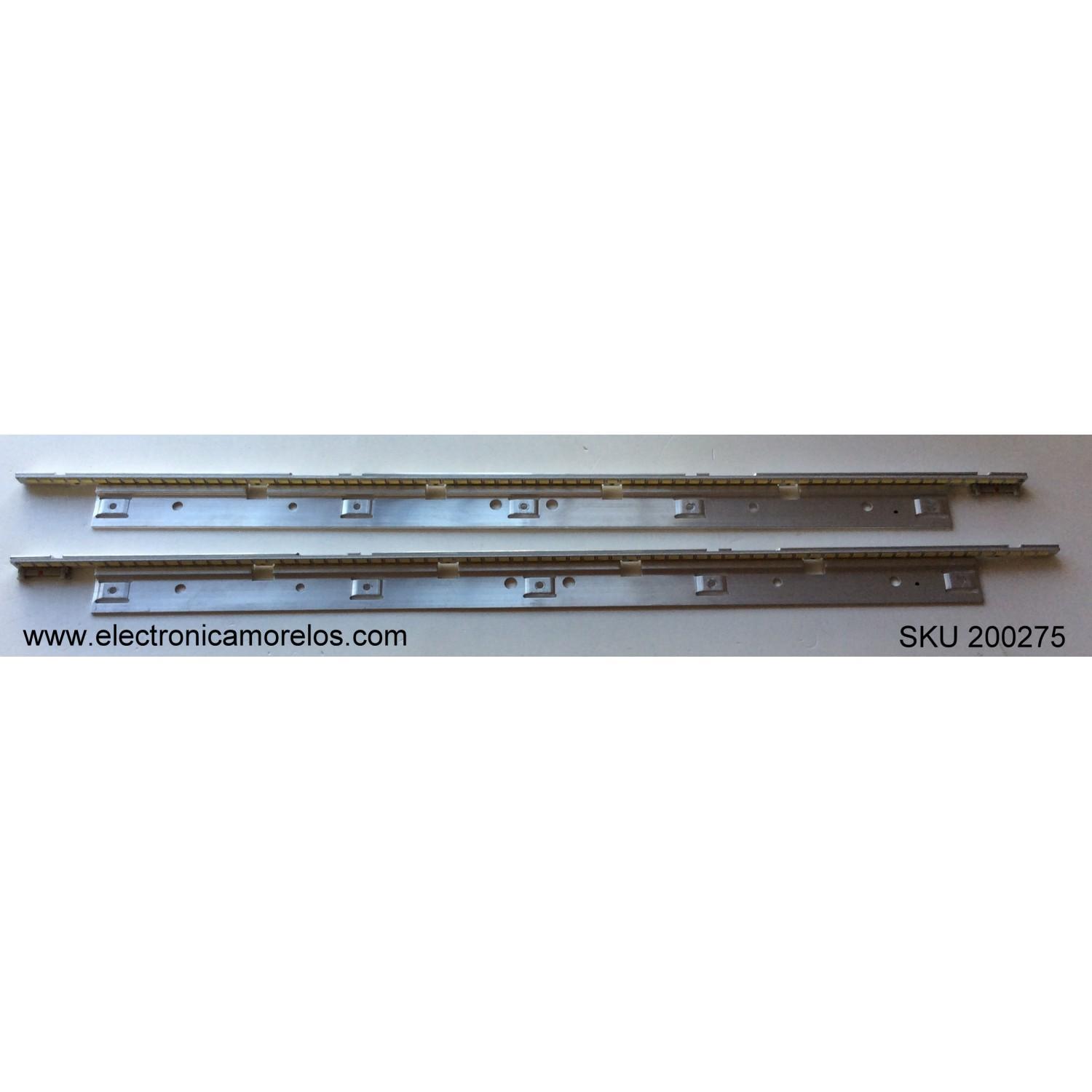 KIT DE LED'S PARA TV SAMSUNG ((2 PIEZAS)) / NUMERO DE PARTE 2011SVS40 / 2011SVS40_6.5K_V2_4CH_PV_LEFT72 / 2011SVS40_6.5K_V2_4CH_PV_RIGHT72 / PANEL LD400CSC-C1 / MODELO UN40D6420 / UN40D6420UFXZA CN01